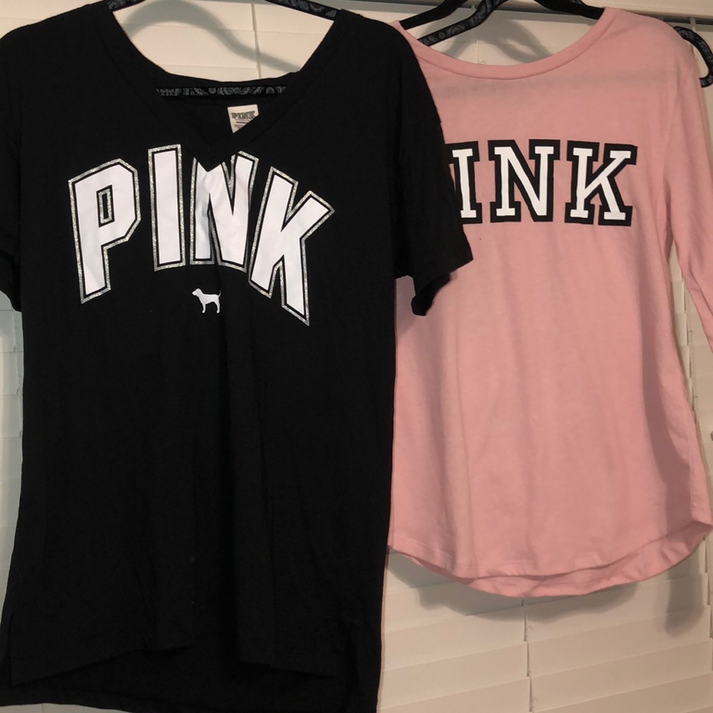 Bundle of two PINK shirts.